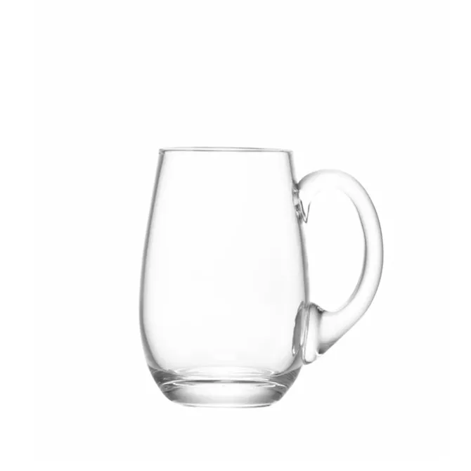 Bar Beer Tankard Curved 750ml Clear