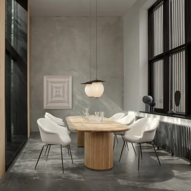 Bat spisestol Alabaster White