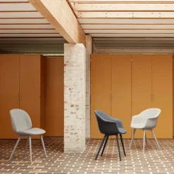 Beetle spisestuestol messing