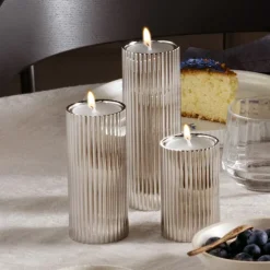 Bernadotte Tealight & Candleholder 3Pcs