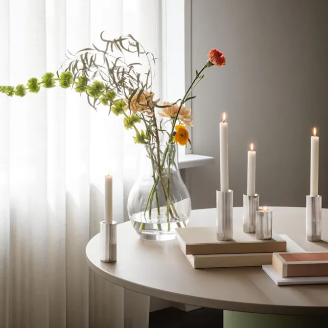 Bernadotte Tealight & Candleholder 3Pcs