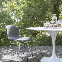 Bertoia Plastic utendørs stol hvit