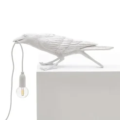 Bird Lamp Playing - Hvit