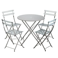 Bistro matgrupp runt bord Ø77cm & 4 stolar Exclusive Edition