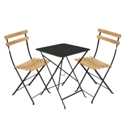 Bistro spisegruppe bord 57cm & 2 tre stoler