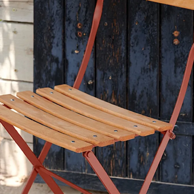 Bistro spisegruppe bord 57cm & 2 tre stoler