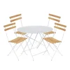 Bistro spisegruppe Ø96cm & 4 tre stoler