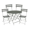 Bistro spisegruppe Ø96cm & 4 metall stoler