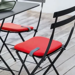 Bistro spisestuesett rundt bord Ø57cm & 2 metallstoler