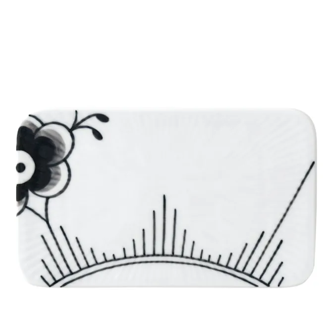 Black Fluted Mega Serveringsbrett 15,5 cm