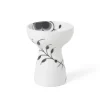 Black Fluted Mega Vase 11 cm