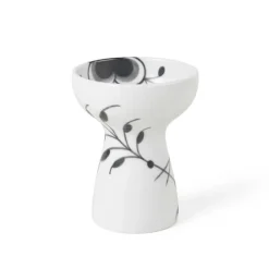 Black Fluted Mega Vase 11 cm