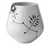 Black Fluted Mega Vase 20,5 cm