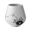 Black Fluted Mega Vase 15 cm