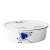 Blue Fluted Mega Bolle Med Lokk 145 cl
