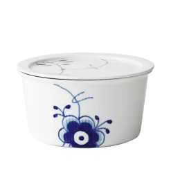 Blue Fluted Mega Bolle Med Lokk 100 cl