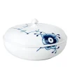 Blue Fluted Mega Bolle Med Lokk 130 cl