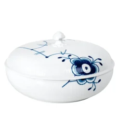 Blue Fluted Mega Bolle Med Lokk 130 cl
