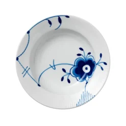 Blue Fluted Mega Dyp Tallerken 17 cm