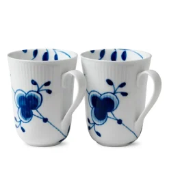 Blue Fluted Mega Krus 36 cl 2 stk