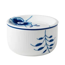 Blue Fluted Mega Oppbevaringskrukke 33 cl / 7 cm
