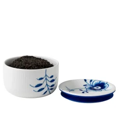 Blue Fluted Mega Oppbevaringskrukke 33 cl / 7 cm