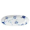 Blue Fluted Mega Ovalt Fat 60 cm