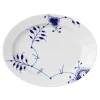 Blue Fluted Mega Ovalt Fat 30,5 cm