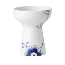 Blue Fluted Mega Åpen Vase 15 cm