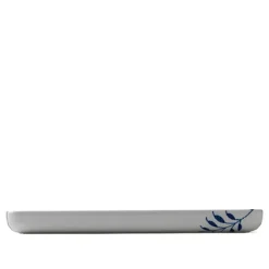 Blue Fluted Mega Rektangulært Fat 36 x 12,5 cm