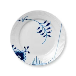 Blue Fluted Mega Tallerken 19 cm Dekor Nr. 2