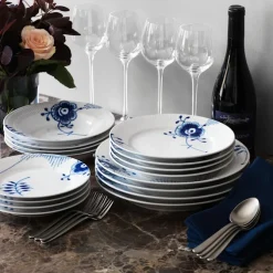Blue Fluted Mega Tallerken 27 cm Dekor Nr. 2