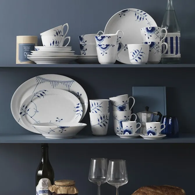 Blue Fluted Mega Termokrus 26 cl