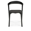 Bok Dining Chair Black Oak Upholstered