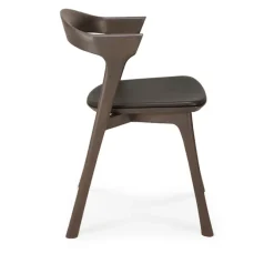 Bok Dining Chair Oak Brown Upholstered