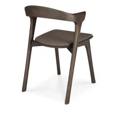 Bok Dining Chair Oak Brown Upholstered