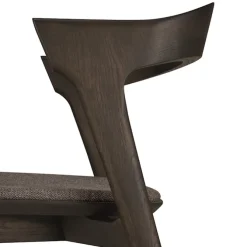 Bok Dining Chair Oak Brown Upholstered