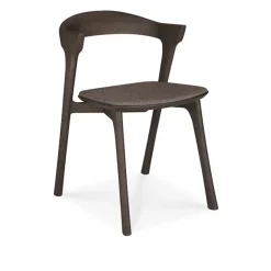 Bok Dining Chair Oak Brown Upholstered