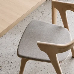 Bok Dining Chair Oak Upholstered