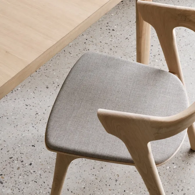 Bok Dining Chair Oak Upholstered