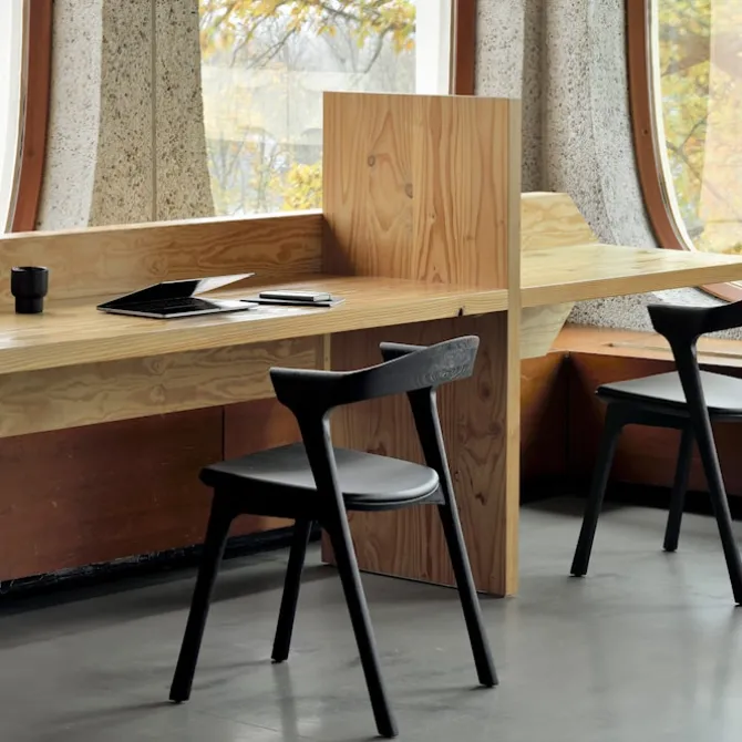 Bok Dining Chair Oak Upholstered