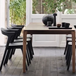 Bok Dining Table Varnished Brown Teak