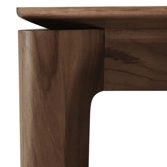 Bok Dining Table Varnished Brown Teak