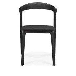 Bok Outdoor Dining Chair - Varnished Oak/Black