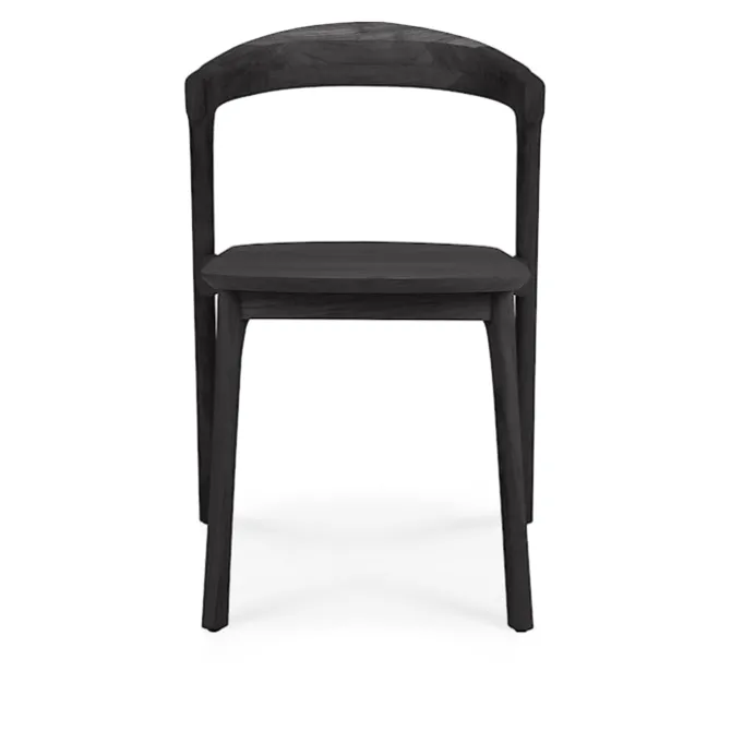 Bok Outdoor Dining Chair - Varnished Oak/Black