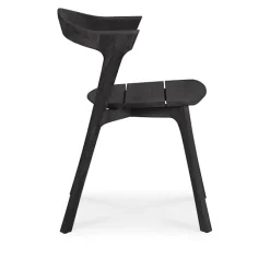 Bok Outdoor Dining Chair - Varnished Oak/Black
