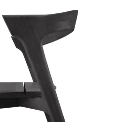 Bok Outdoor Dining Chair - Varnished Oak/Black