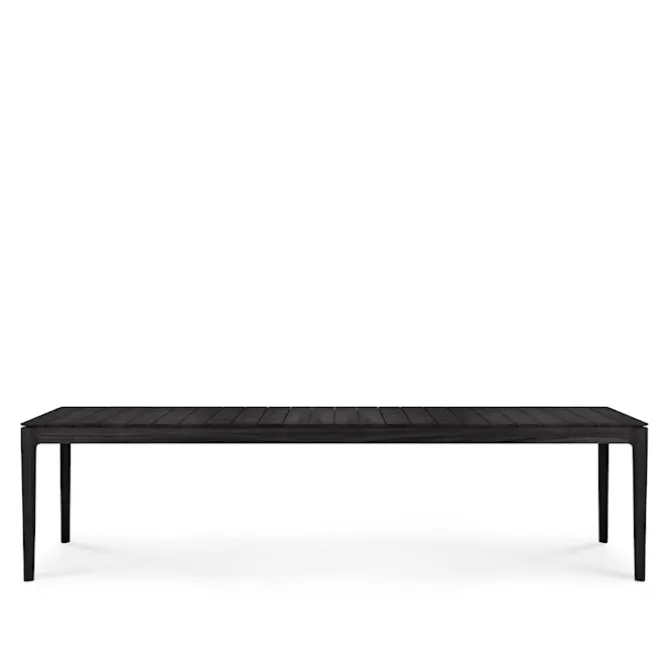 Bok Outdoor Dining Table Black Teak