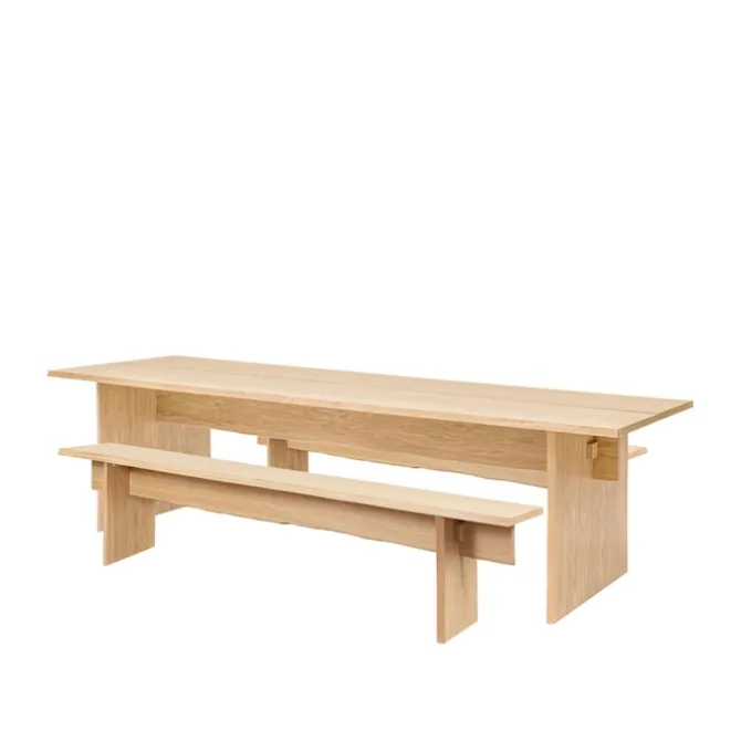 Bookmatch Table 220 cm + Benches