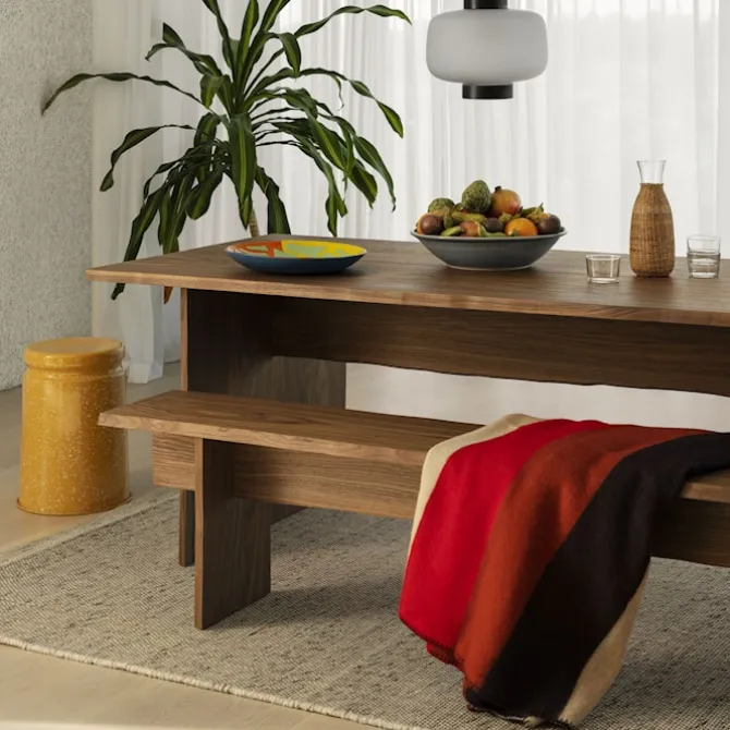 Bookmatch Table 220 cm + Benches